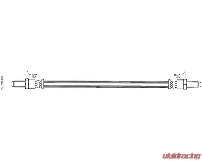 Centric Brake Hose 150.20003 - 150.20003