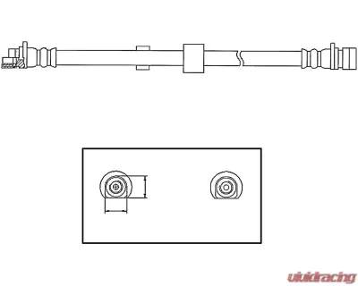 Centric Brake Hose 150.22005 - 150.22005