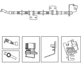 Centric Brake Hose 150.28005