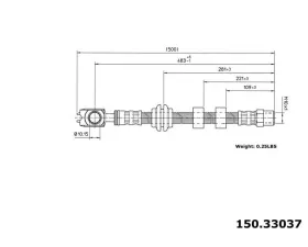 Centric Brake Hose 150.33037
