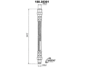 Centric Brake Hose 150.35301