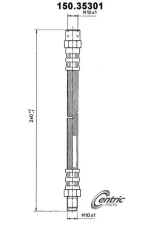 Centric Brake Hose 150.35301                                     - 150.35301 - Image 2