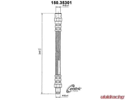 Centric Brake Hose 150.35301 - 150.35301