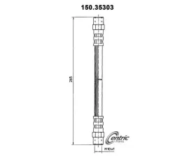 Centric Brake Hose 150.35303