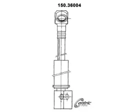 Centric Brake Hose 150.36004