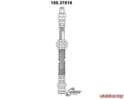 Centric Brake Hose 150.37016 - 150.37016