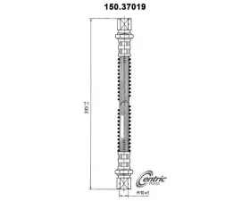 Centric Brake Hose 150.37019
