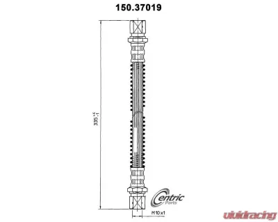 Centric Brake Hose 150.37019 - 150.37019