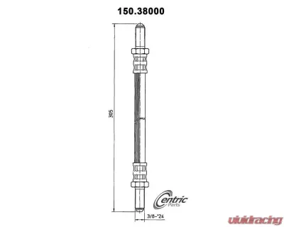 Centric Brake Hose 150.38000 - 150.38000