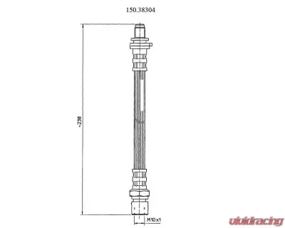 Centric Brake Hose 150.38304 - 150.38304