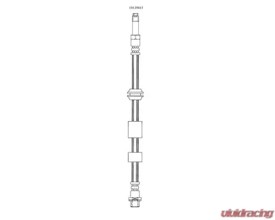 Centric Brake Hose 150.39015 - 150.39015