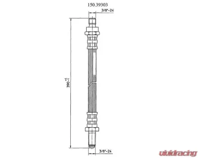 Centric Brake Hose 150.39303 - 150.39303