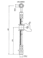 Centric Brake Hose 150.40004                                     - 150.40004 - Image 5