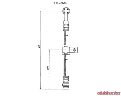 Centric Brake Hose 150.40006 - 150.40006