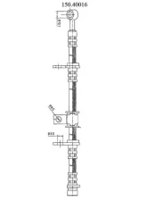 Centric Brake Hose 150.40016                                     - 150.40016 - Image 5