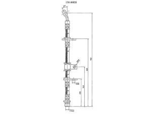 Centric Brake Hose 150.40020