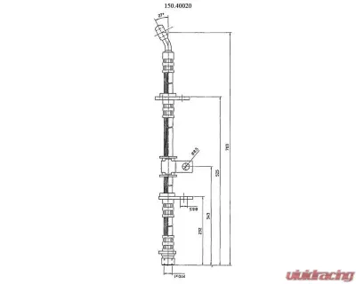 Centric Brake Hose 150.40020 - 150.40020