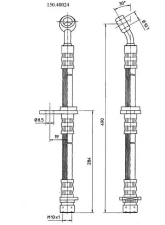 Centric Brake Hose 150.40024                                     - 150.40024 - Image 5