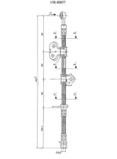 Centric Brake Hose 150.40057                                     - 150.40057 - Image 5