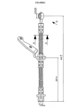 Centric Brake Hose 150.40061                                     - 150.40061 - Image 5