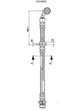 Centric Brake Hose 150.40081                                     - 150.40081 - Image 5