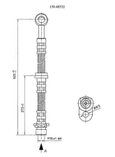 Centric Brake Hose 150.40332                                     - 150.40332 - Image 6