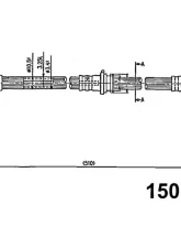 Centric Brake Hose 150.42076                                     - 150.42076 - Image 4