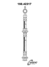 Centric Brake Hose 150.42317                                     - 150.42317 - Image 4