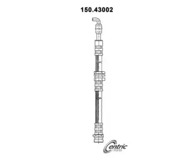 Centric Brake Hose 150.43002