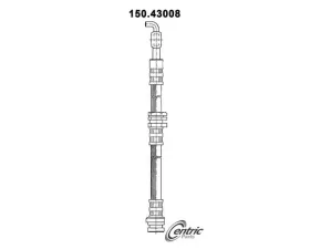 Centric Brake Hose 150.43008