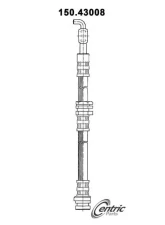 Centric Brake Hose 150.43008                                     - 150.43008 - Image 5