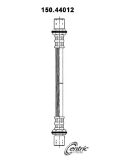 Centric Brake Hose 150.44012                                     - 150.44012 - Image 4