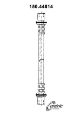 Centric Brake Hose 150.44014                                     - 150.44014 - Image 3