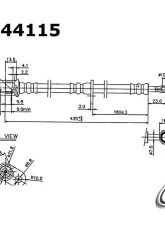 Centric Brake Hose 150.44115                                     - 150.44115 - Image 4