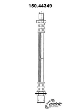 Centric Brake Hose 150.44349                                     - 150.44349 - Image 5