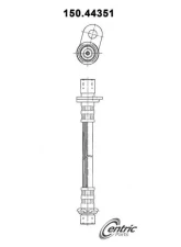 Centric Brake Hose 150.44351                                     - 150.44351 - Image 4