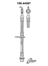 Centric Brake Hose 150.44367                                     - 150.44367 - Image 4
