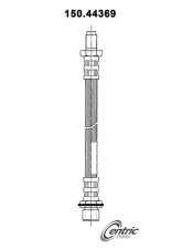 Centric Brake Hose 150.44369                                     - 150.44369 - Image 4