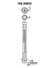 Centric Brake Hose 150.45022                                     - 150.45022 - Image 4