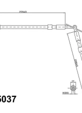 Centric Brake Hose 150.45037                                     - 150.45037 - Image 4