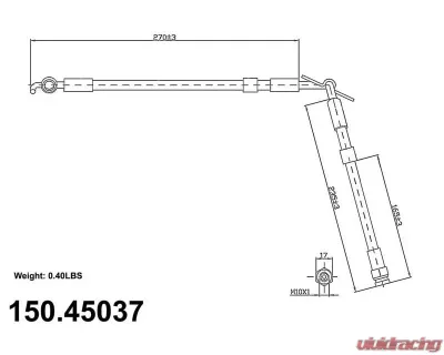 Centric Brake Hose 150.45037 - 150.45037