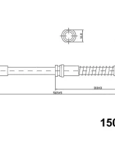 Centric Brake Hose 150.46004                                     - 150.46004 - Image 4