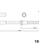 Centric Brake Hose 150.46070                                     - 150.46070 - Image 4
