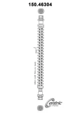 Centric Brake Hose 150.46304                                     - 150.46304 - Image 4