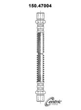 Centric Brake Hose 150.47004                                     - 150.47004 - Image 5
