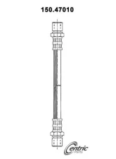 Centric Brake Hose 150.47010                                     - 150.47010 - Image 4