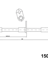 Centric Brake Hose 150.47027                                     - 150.47027 - Image 4