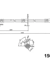 Centric Brake Hose 150.47030                                     - 150.47030 - Image 4
