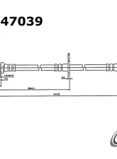 Centric Brake Hose 150.47039                                     - 150.47039 - Image 4
