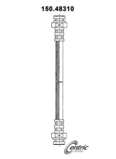 Centric Brake Hose 150.48310                                     - 150.48310 - Image 5